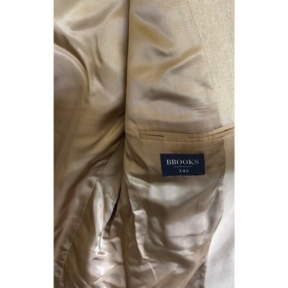 Brooks Brothers 346 100% Camel Hair Wool Tan Sport Coat Blazer  46L Long** - Picture 8 of 9